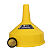 Funil de Polietileno 4L com Peneira Interna Amarelo Resistente- Bremen - Imagem 2