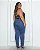 Calça Jeans Hot Fem Plus com Abertura Na Barra Cintura Alta 24499 Sky - Imagem 1