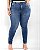 Calça Jeans Feminina Plus Size Básica 22523 Escura - Imagem 2