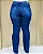 Calça Jeans Flare Feminina Plus Size 24384 Escura - Imagem 4