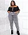 Calça Jeans Feminina Mom Plus Size Básica com Elastano 00229 Escura 002292012 - Imagem 7