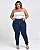Calça Jeans Feminina Mom Plus Size Básica com Elastano 00229 Escura 002292012 - Imagem 1