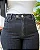Calça Jeans Skinny Feminina Plus Size Cintura Alta Abertura Na Barra 23214 Preto - Imagem 3