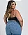 Calça Jeans Wide Leg Plus Size Feminina Cintura Alta Básica 28006 Média - Imagem 3
