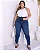 Calça Jeans Rope Plus Size Feminina Cintura Alta com Cordão 23890 Escura - Imagem 1