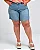 Bermuda Jeans Feminina Meia Coxa Plus Size 24500 Sky Claro - Imagem 3