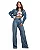 Calça Jeans Feminina Wide Leg Básica Cintura Alta Sujinha 24578 - Imagem 1
