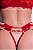 CROPPED EM RENDA, CALCINHA C/ LETRAS / VERMELHO - Imagem 3