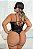 FANTASIA ERÓTICA MISTÉRIO SEDUTOR BODY PRETO EM VINIL PLUS SIZE 48 - Imagem 2