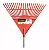 Vassoura Grama Pvc 22d (laranja) - Famastil - Imagem 1