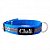 Coleira Nylon Reforcada Reflet N5 Azul Club Pet (l.2 C.44cm) - Imagem 1