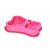 Comedouro Duplo P/ Garraf Pet Anti Formiga Rosa - Imagem 1