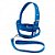 Conj Peitoral/guia Fbi Dupla Regulagem Azul N7 Club Pet - Imagem 1