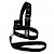 Conj Peitoral/guia Fbi Dupla Regulagem Preto N7 Club Pet - Imagem 1