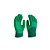 Luva Malha Banhada Latex Verde N 9 (g) Super Safety - Imagem 1