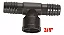 Tee Interno 90° C/ Rosca 3/4 - Preto - Imagem 1