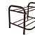 Sapateira 2 Andares Pintura Elestrostática Aço Corten - 4 Pares - 51x36 Cm - Imagem 6