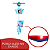 Patinete Infantil 3 Rodas Com Cesta Azul Importway - Imagem 7