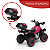 Quadriciclo Elétrico Infantil Rosa Importway - Imagem 10