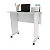 Mesa Escritório Dobrável com Rodizio Home Office Tecnomobili Branco - Imagem 3