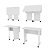 Mesa Escritório Dobrável com Rodizio Home Office Tecnomobili Branco - Imagem 5