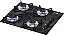 Cooktop 4 Bocas Chamalux Ultra Chama  Mármore Preto - Imagem 1