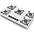 Fogão Cooktop 5 Bocas Ultra Chama Chamalux  Branco - Imagem 2