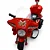 Mini Moto Elétrica Polícia Infantil Importway Vermelho - Imagem 2