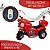 Mini Moto Elétrica Polícia Infantil Importway Vermelho - Imagem 6