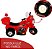 Mini Moto Elétrica Polícia Infantil Importway Vermelho - Imagem 8