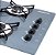 Cooktop 4 bocas Chamalux ultra chama Bivolt Trempe de Chapa Cinza - Imagem 2