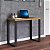 Mesa para Escritório Secretária Industrial F11 Dalla Costa Freijó/Preto - Imagem 2