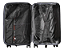Mala De Viagem De Bordo Polipropileno 10kg Rodas 360° Com Cadeado Embutido Preta - Imagem 3