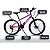 BICICLETA COLLI MONACO A.26 F.DISCO 21V - ROSA NEON - Imagem 2