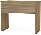 Mesa Escrivaninha Tijuca com 2 gavetas Castanho - Politorno - Imagem 7