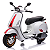 Mini Moto Elétrica Infantil 12V Vespa Licenciado BW222 - Imagem 1