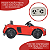 Mini carro elétrico 12V audi R8 Spyder Licenciado Vermelho - Imagem 6