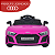 Mini Carro Elétrico 12V Audi R8 Spyder Licenciado Rosa - Imagem 9