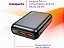 Carregador Portátil 20.000 mAh Preto GEONAV - Imagem 5