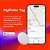 Kit 2 Localizadores De Objetos Bluetooth My Finder Tag Branco Geonav - Imagem 9
