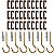 Kit 30 Peças Conector De Placas Elos + 6 Ganchos De Ferro - Imagem 1