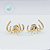 Brinco Semijoia Ear Cuff Cravejado (dourado) - Imagem 1