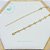 Choker/Gargantilha Semijoia Trevinho Liso Chapado 30cm a 40cm (dourado) - Imagem 2
