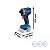 CHAVE DE IMPACTO BOSCH 18V GDR 18V-215 SEM BATERIA - Imagem 2