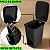 Kit Porta Acessórios Banheiro Lixeira Pedal 7 Litros Rattan Preto ArqPlast - Imagem 5