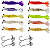 Micro Camarão Artificial Nano 4,5cm + Jig Head N.1 Com 14pçs - Imagem 1