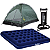 Kit Barraca Camping 3 Lugares Koala + Colchão Casal Bestway Acampamento + Bomba Manual - Imagem 1