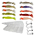 Kit 10pçs Iscas Camarão Artificiais 8cm + Estojo + 4pçs Anzol Jighead - Imagem 1