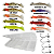 Kit 10pçs Iscas Camarão Artificiais 8cm + Estojo + 4pçs Anzol Jighead - Imagem 2