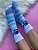Meia Esportiva Divertida Cano Medio Stitch Listras Azul - Imagem 5